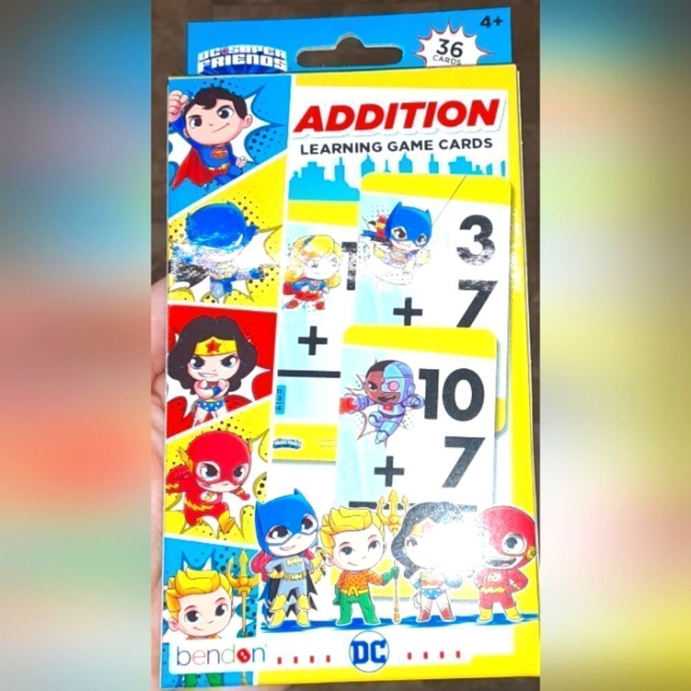 New DC Super Friends Addition Flashcards